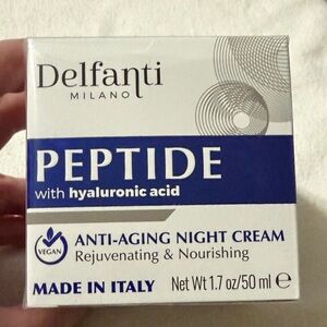 DELFANTI MILANO Peptide Anti-Aging Night Cream - Blue and White
